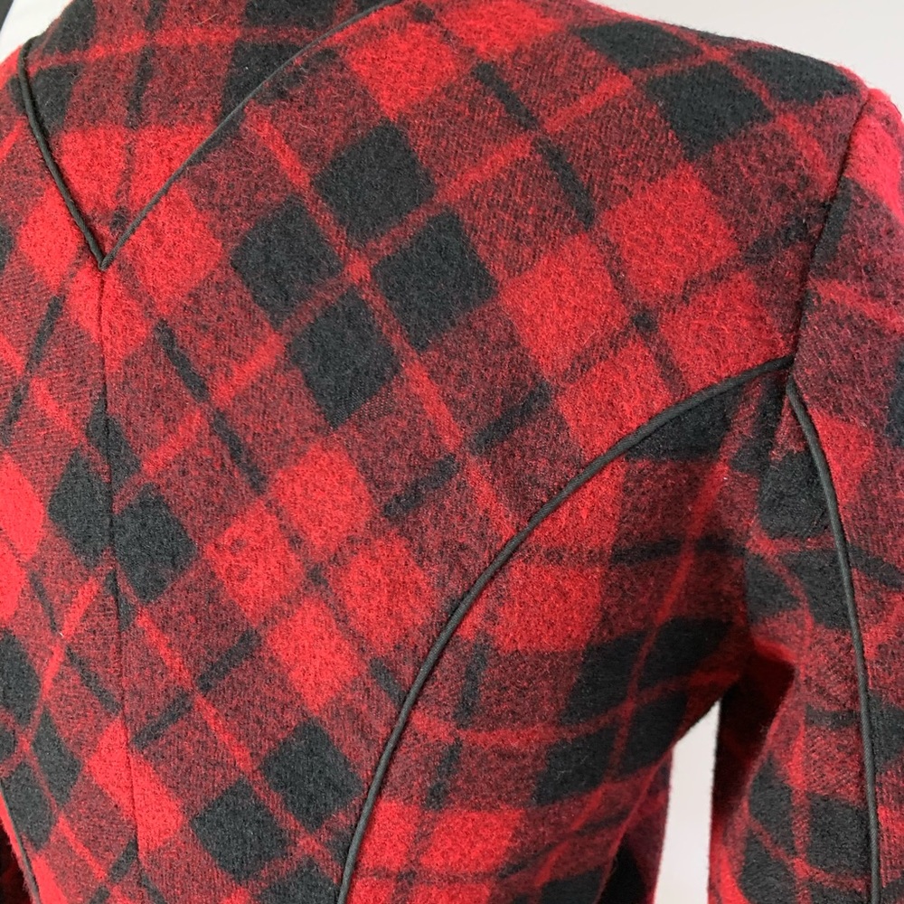MCQ Alexander McQueen Wool Blazer Buffalo Plaid - Picture 7 of 8